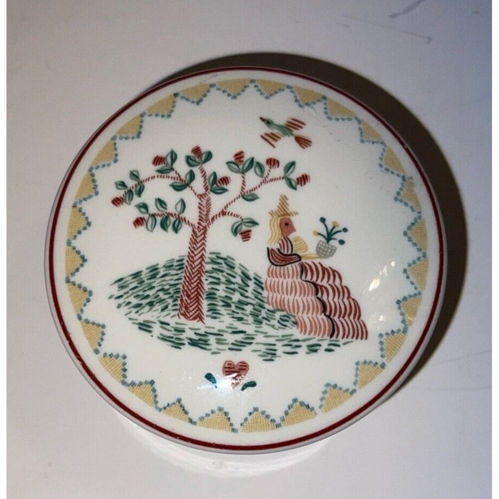 Villeroy Boch Trinket Box American Sampler Luxembourg 1st Impressions 1981